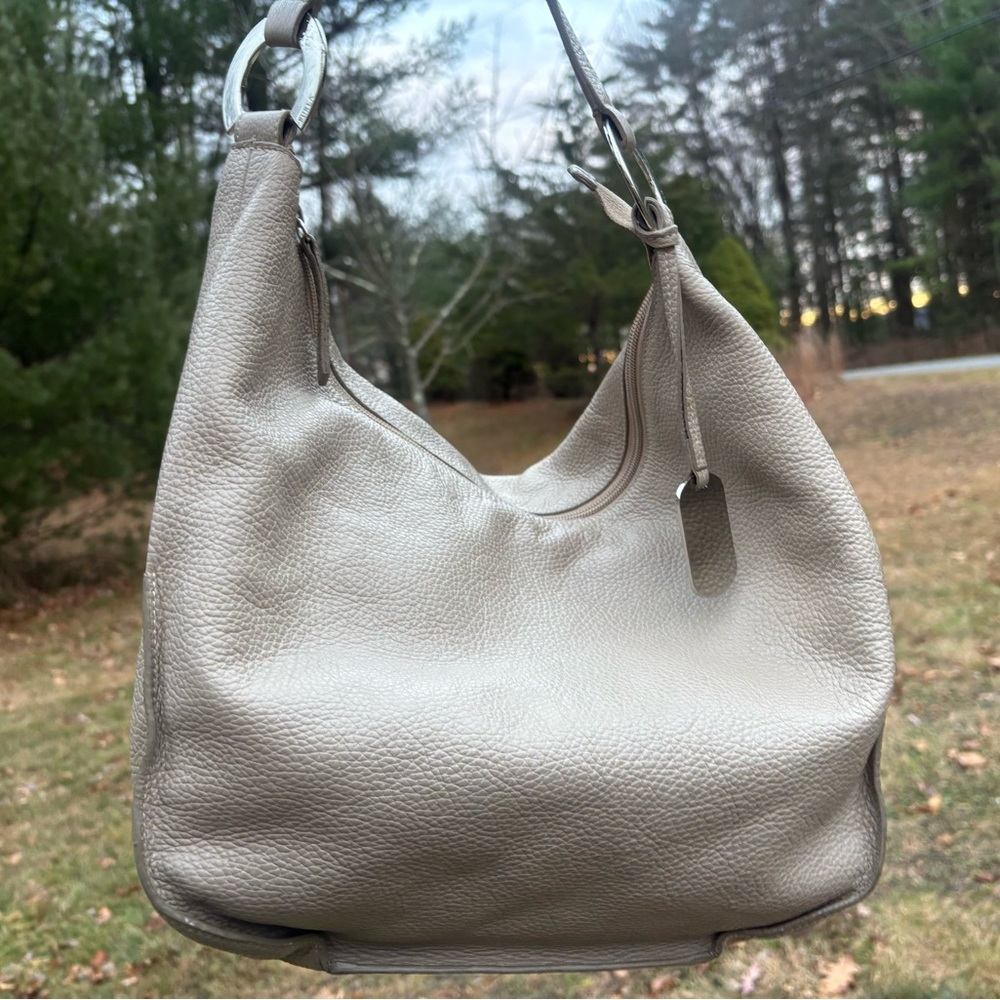 Furla Pebbled Leather Hobo Shoulder Bag